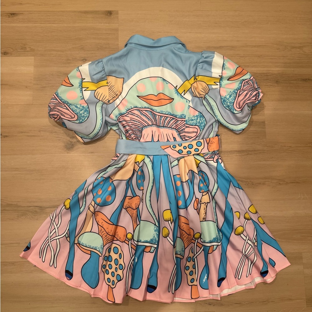 Colorful Graphic Dress - Picture 2 of 2